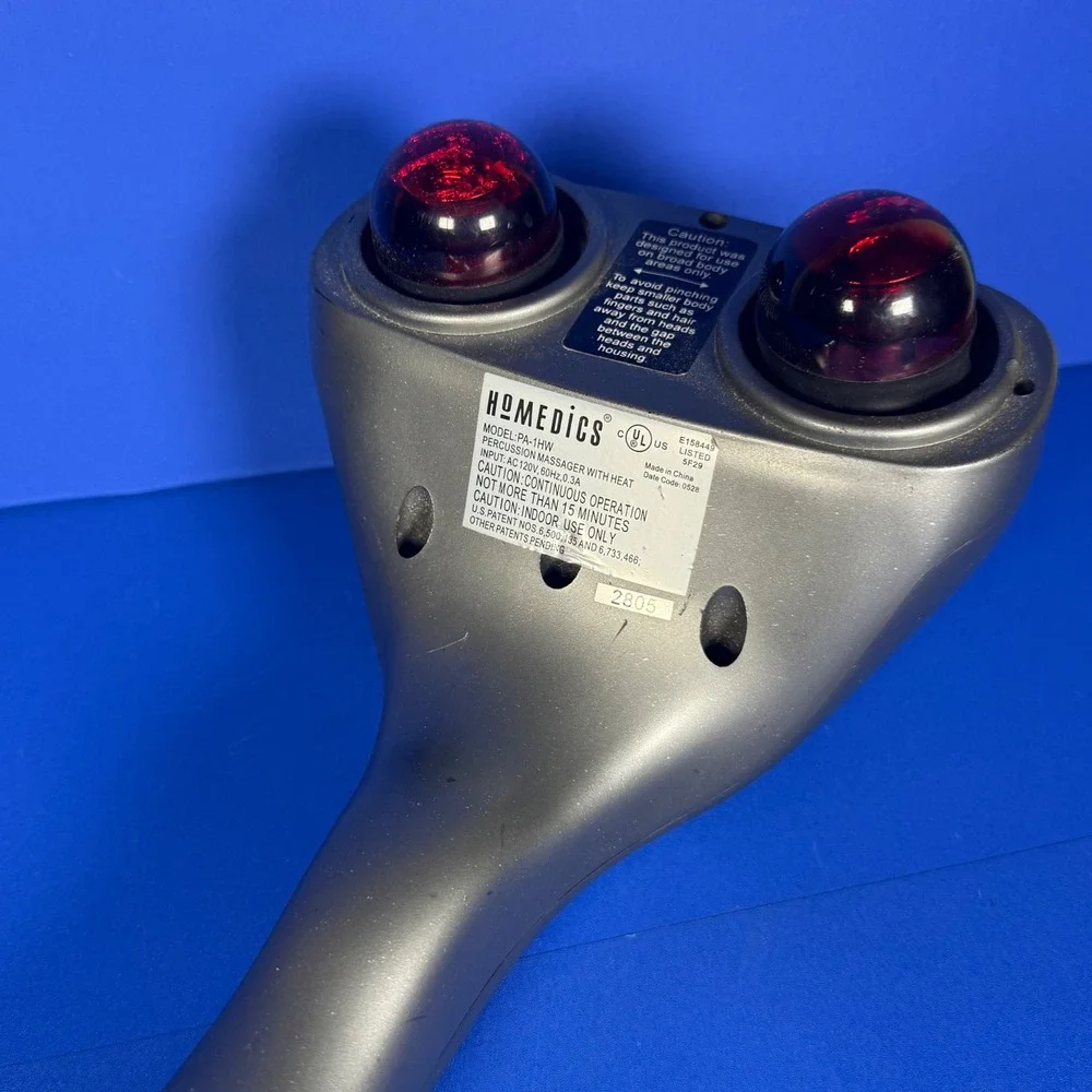 Homedics Percussion‎ Massager With Heat Model PA1HW Deep Tissue Pain Relief